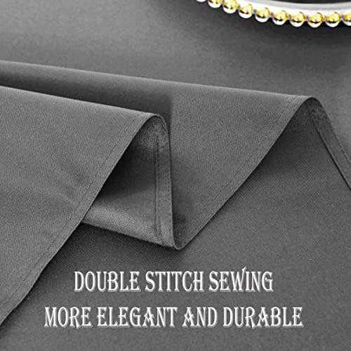 Grey Square Tablecloth Waterproof Table Cloth, 70 x 70 inch