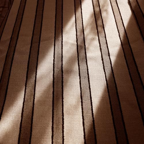 Taupe Boho Curtains 96 Inch Farmhouse Curtain Back Tab Drapes for