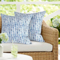 DYTXIII Pack of 2 Outdoor Waterproof Pillow Covers ONLY, 18"x18"