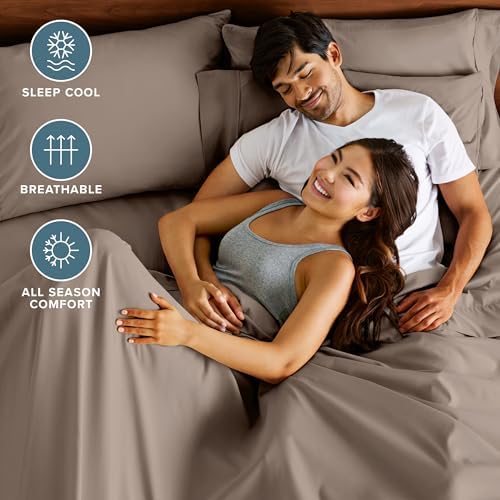 Bare Home Sheet Set 1800 Ultra-Soft Envelope Pillowcases