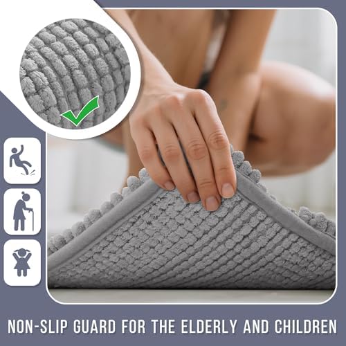 Yimobra Bathroom Runner Rugs 60"x24", Non Slip and Absorbent Bath Mat