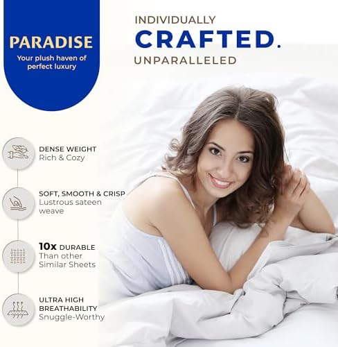 THREAD SPREAD California King Bed Sheets, Luxury 1000 Series Paradise