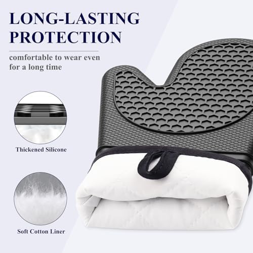 Kitsure Silicone Oven Mitts, Kitchen Gadgets, Apartment Essentials