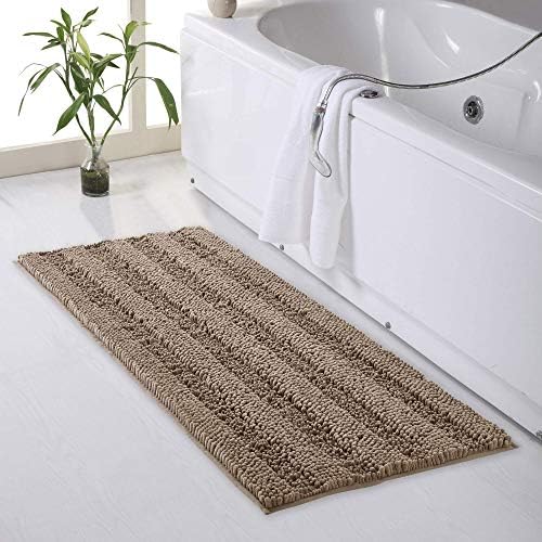KGORGE Water Absorbent Bath Mat - Soft Bathroom Rugs Non-Slip Set
