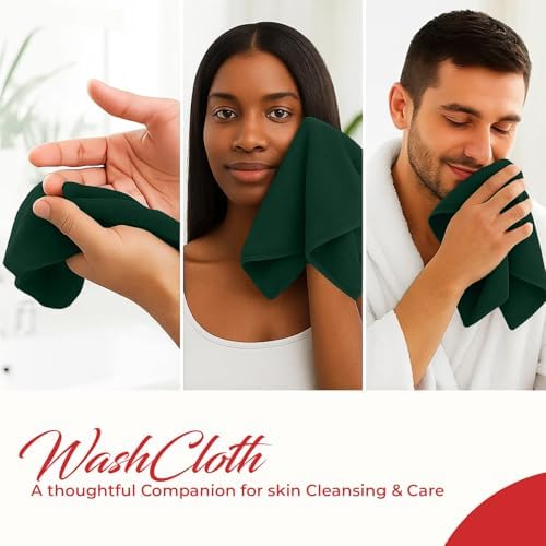 RIVERSIDE 60-Pack Cotton Washcloths – Soft & Absorbent Face Towels