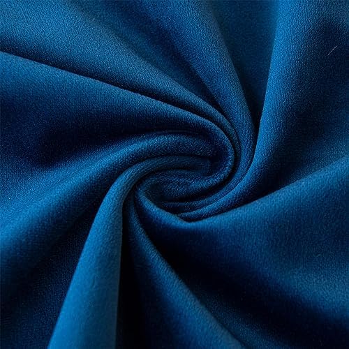 JUSPURBET Velvet Decorative Throw Pillow Covers 20x20 Set of 2,Navy