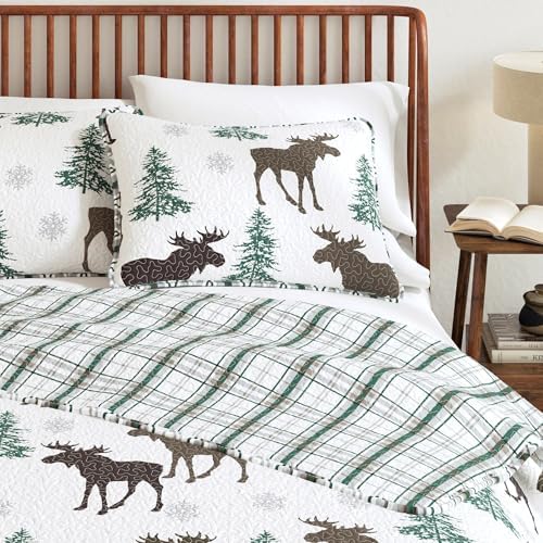 Great Bay Home Lodge Quilt Set - 2-Piece Twin/Twin XL Size Rustic