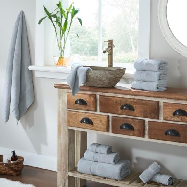 Craft Cottage LLC's Luxury Cotton & Rayon from Bamboo Towel Set of 10