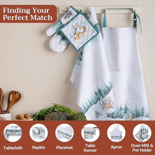 Maison d' Hermine Kitchen Towels Set of 3 Reusable 100% Cotton 27.50"