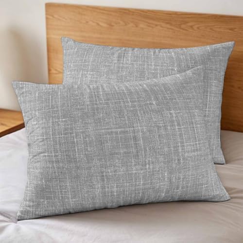 Duvet Cover Set Queen Minimalist Gray Aesthetic 3 Piece Bedding Set