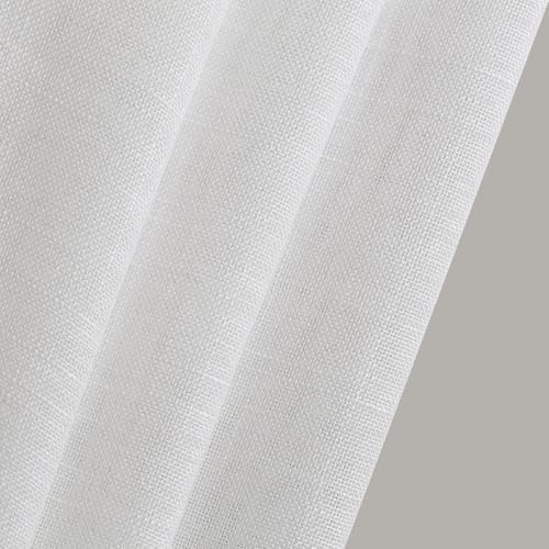 L.Z.E Off White Sheer Curtains 84 Inches Long for Living Room 2 Panels