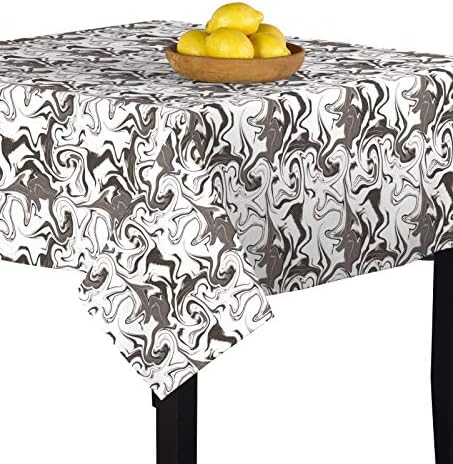 Fabric Textile Products Gray Marble Tablecloth 70"x70"