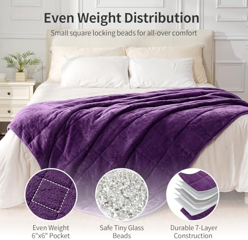Uttermara Weighted Blankets for Adults Queen Size, 15lbs 60x80 inches