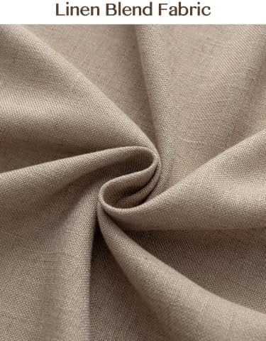 Liz Pinch Pleated Linen Curtains Light Filtering Curtains for Living