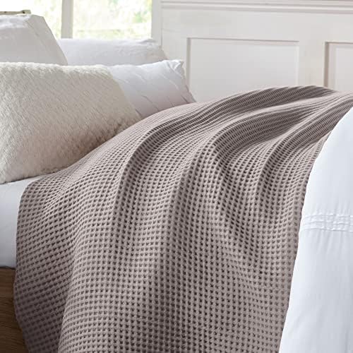 100% Cotton Waffle Weave Bed Blanket | Soft, Breathable, and
