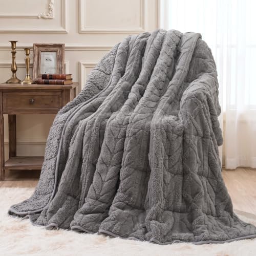 Wemore Soft Weighted Blanket for Adults 60" x 80" 15 lbs Queen Size
