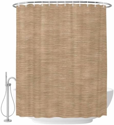 Khaki Solid Color Shower Curtain Waterproof,Shower Curtains for