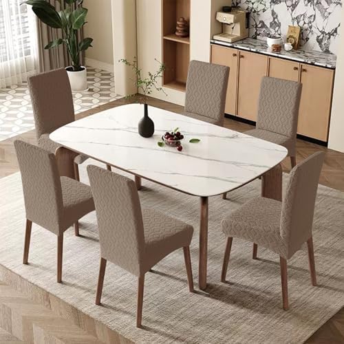 Genina Waterproof Dining Chair Covers Set of 4, Stretch Chair