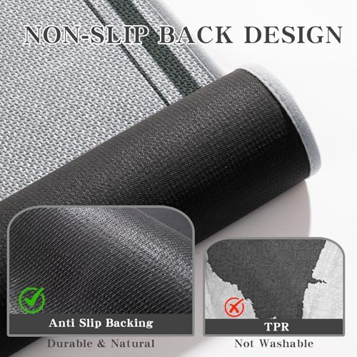 chakme 2 Piece Bathroom Rug Set, Ultra Thin Bath Mat, Quick Dry