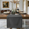 Signature LinenTM by D'Moksha, Linen Charcoal Gray Table Runner 14x72