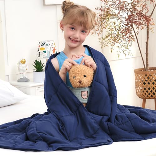 Weighted Blanket 10lbs, 40"x60", Twin Size Cooling Heavy Throw Blanket