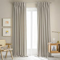 MUMFAS 102 Inch Back Tab Velvet Curtains for Living Room Dining Room 2