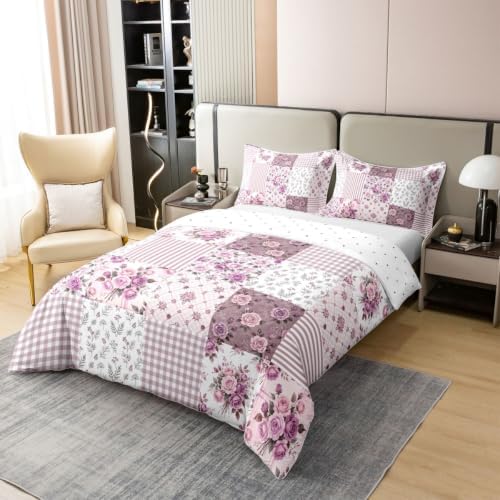 Castle Fairy Rose Plant Duvet Cover Set Full Size 100%