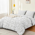 Duvet Cover King - Reversible Plants Branches Leaves Vines Printing