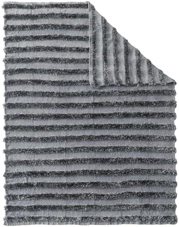 SLEEP ZONE Chenille Throw Blanket for Couch, Soft Farmhouse Blankets