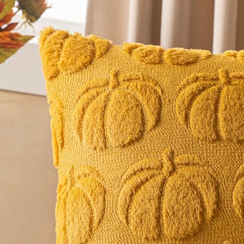 Fall Throw Pillow Covers 16 x 16 Pumpkin Decorative Halloween