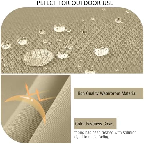 idee-Home Outdoor Cushions for Patio Furniture, Outdoor Seat Cushion