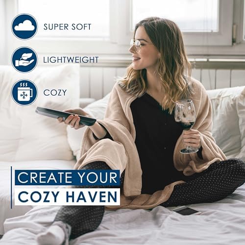 King Size Fleece Blanket | Comfy Supersoft Fleece Blanket – All-Season