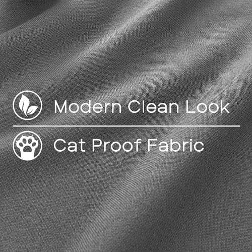108 Inch Cream Blackout Curtains, 9FT Cat Proof Rod Pocket Back Tab