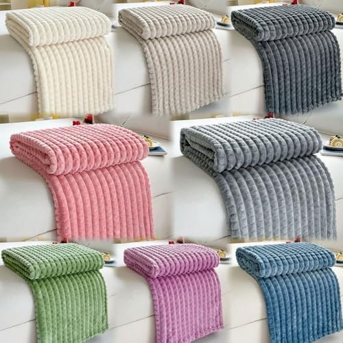 Throws for Sofas, Fleece Blanket King Size for Single Double Bed