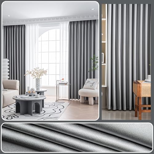 Beydodo Living Room Curtains 63 Inch Length 2 Panels, Window Curtains