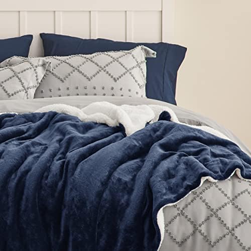 Bedsure GentleSoft Sherpa Fleece Blankets King Size for Bed