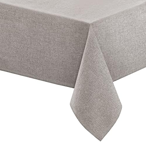 FantasDecor Linen Textured Table Cloths Rectangle Tablecloth