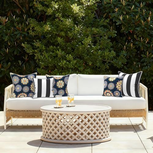 LVTXIII Outdoor Pillow Covers Set of 2, Patio Waterproof Throw Pillow