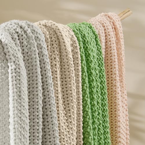 BEDELITE Cozy Chunky Cable Knit Throw Blanket for Couch