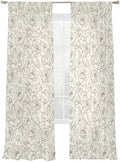 Minimalist Ivory Sheer Curtains 52" W x 108" L (Pack of 2) Light