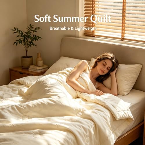 Cotton Cooling Blanket for Hot Sleepers,Summer Blanket Thin