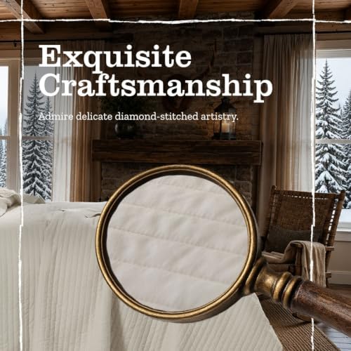 DOWN HOME King Quilt Bedding Set with Shams, Vintage Washed Soft
