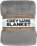 Trail maker Plush Fleece Throw Blanket; Cozy 200 GSM for Living Room