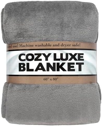 Trail maker Plush Fleece Throw Blanket; Cozy 200 GSM for Living Room