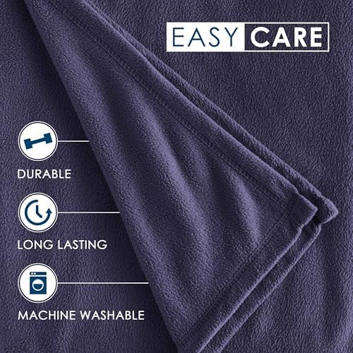 Twin Size Fleece Bed Blanket | Comfy Supersoft Fleece Blanket