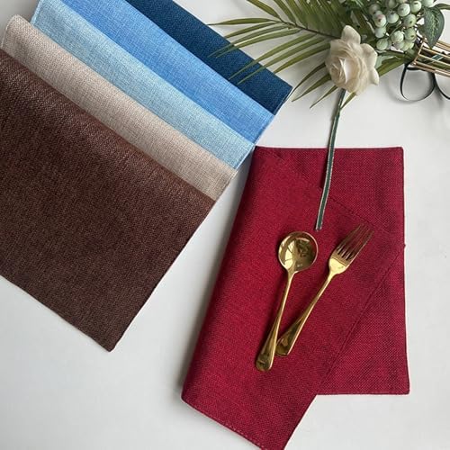 Dinner Placemats Set of 6, Kitchen Table Mat Decor Washable Gray