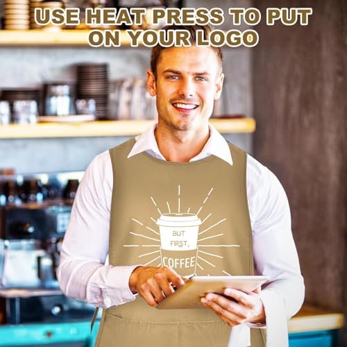 TFTAFAN Cobbler Apron Unisex Waterproof Apron with 2 Deep Pockets Art