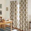 TOWN & COUNTRY EVERYDAY Ironwork Geo Trellis Sateen Indoor Curtains