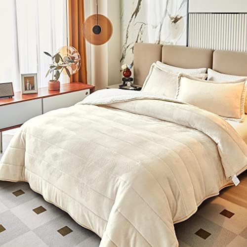 3-Layer Luxury Flannel Fleece Thick Bed Blanket King Size, Soft Plush