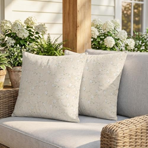 20 x 20 Pillow Covers Set of 2, Florals Decorative Throw Pillowcases